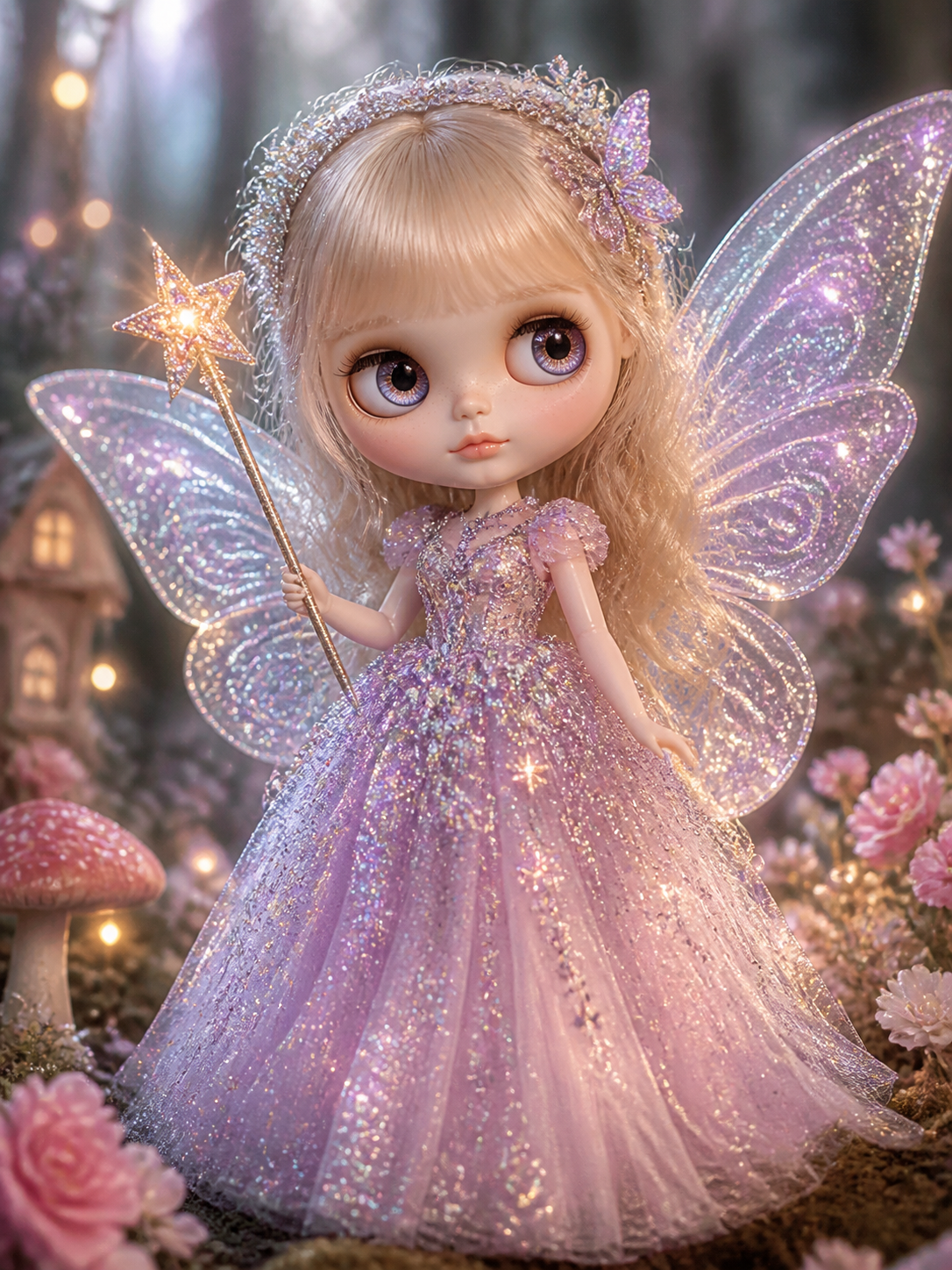 Fantasy Blythe doll style template